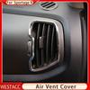 ABS Chrome Air Conditioning A/C Vent Cover Sticker Trim for Kia Sportage R 3 SL LHD 2011 - 2015 Car Interior