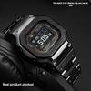 DW-H5600 Edelstahl Uhrenarmband Gehäuse Für Casio 3516 DW H5600 Herren Modifiziertes Metall Uhrenlünette Armband Armband Silber Gold Schwarz