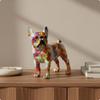 Französische Hunde-Figur Einzigartiges Geschenk Statue Künstlerischer Harz-Hund für Wohnzimmer,