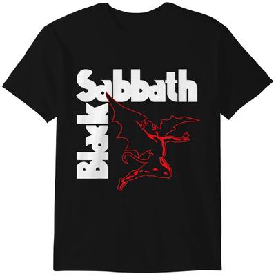 T-shirt da adulto Black-Sabbath MAGLIETTE MAGLIETTE Classica T-shirt da uomo DONNA UNISEX - Nera