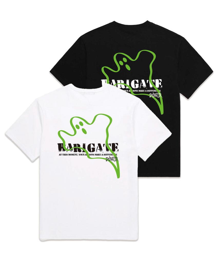 Baligeiteu Ghostliine Oversized Short Sleeve T-Shirt (Bs027) White