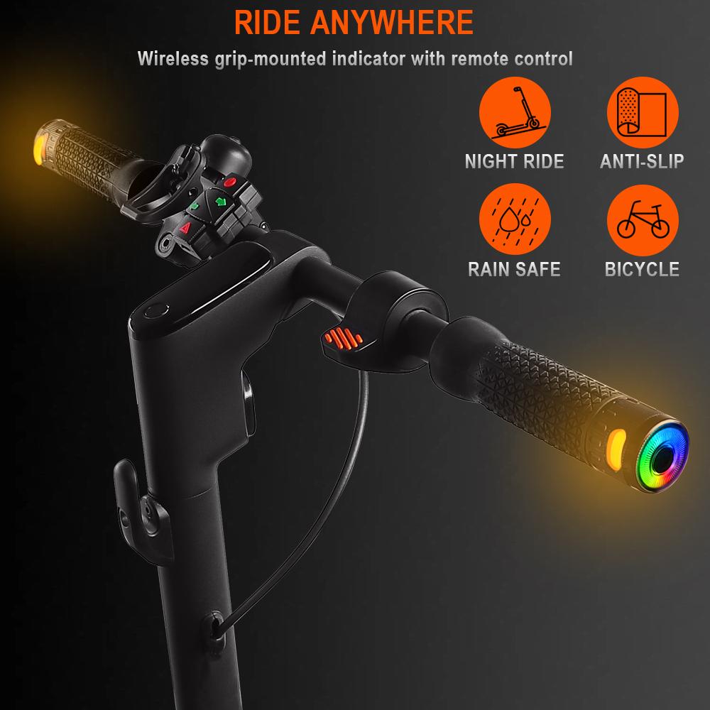 Non-slip Scooter Grip For Xiaomi M365/Pro2/1S Mi3 Wireless Handlebar Grips Turn Signal with Remote Control for Ninebot MAX G30 F20 F30 E Scooter