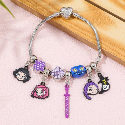 Demon Hunters Rumi Zoey Mira Crow Bracelet Women's Fashion Accessories Girl Cute Cartoon Anime Derived Peripheral Bracelet