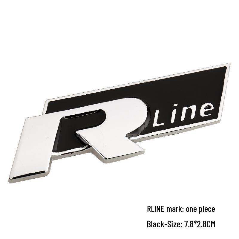 Compatible avec Volkswagen R-line: Autocollant Grille Métallique pour Modèle Dazhong Rline
