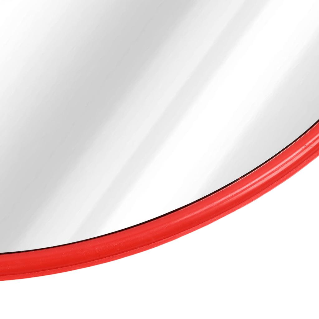 Outdoor Security Mirror Wide Angle Curved Surface 60mm Standing Pole Mounted Convex Traffic Mirror for Driveway 30cm/11.8in