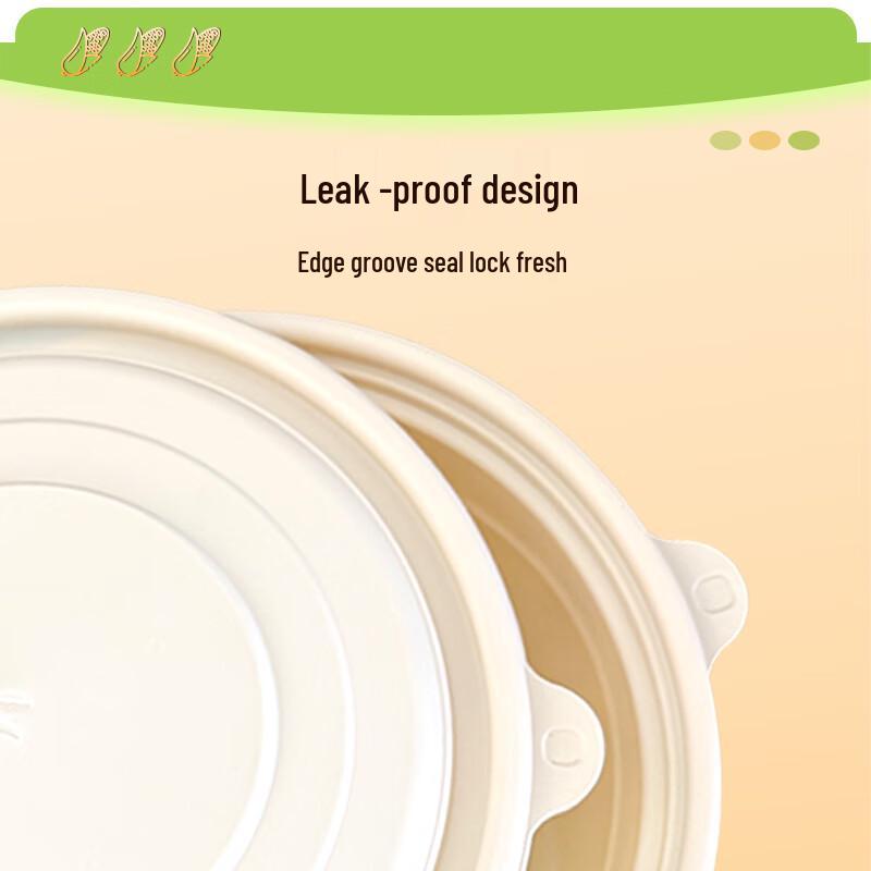 Biodegradable Corn Starch Round Takeout Container