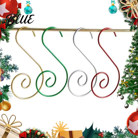Small Item Hanging Hooks 20 Pcs Christmas S-Shaped Ornament Hooks, Metal Wire Hanger Curved S Shape for Xmas Tree Ornaments, Crafts, Balls,