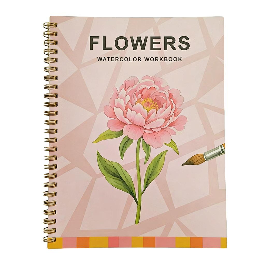 Beginner-Friendly Watercolor Workbook DIY Art Learning Guide Watercolor Workbooks Coloring Book Art Painting Supplies