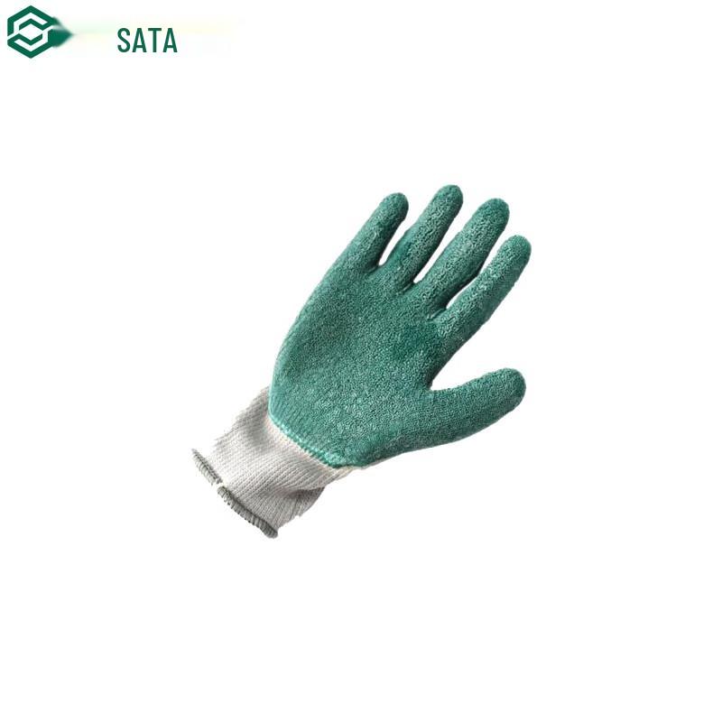 SATA Palm-Dipped Latex Gloves 9