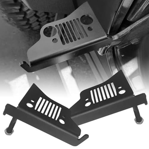 

Chelhead набор из 2 алюминиевых водонепроницаемых гвоздей для передней ноги, крепление для педалей, наружное крепление багажника для TJ Wrangler 1997-2006, черный