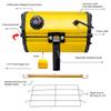 DATOUBOSS Portable Infrared Paint Curing Lamp 1000w Handheld Shortwave Infrared Heating Light Car Body Repair Tool