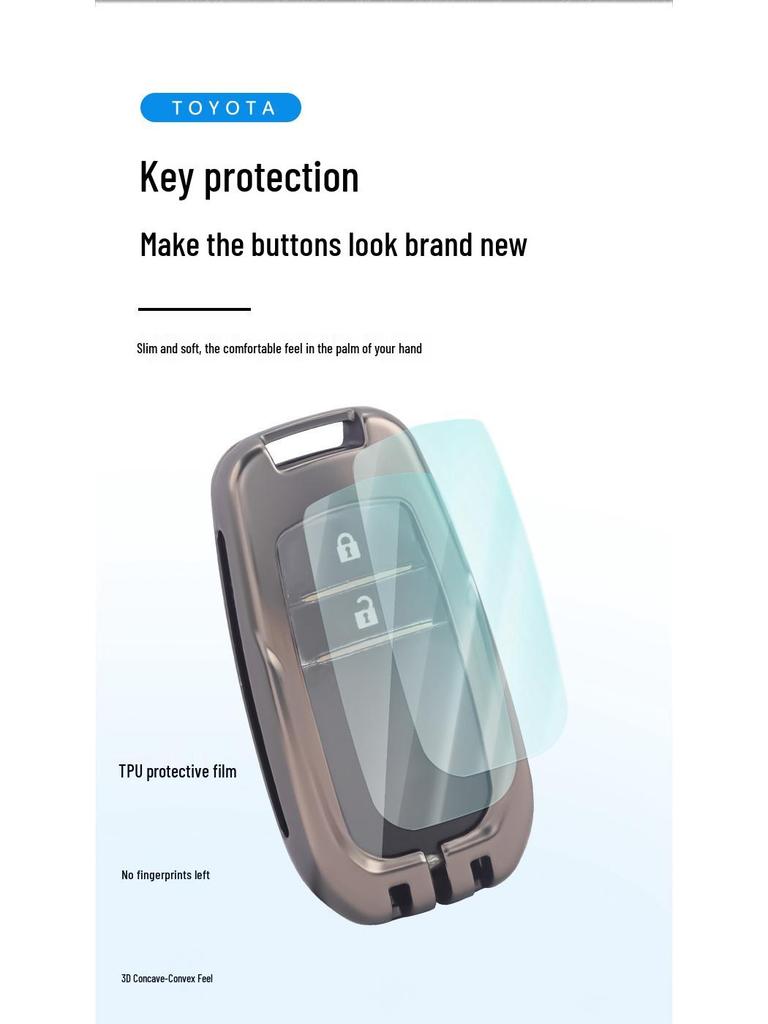 Toyota Key Case for Sienna, Highlander, Camry, RAV4, Land Cruiser, Prado, Venza