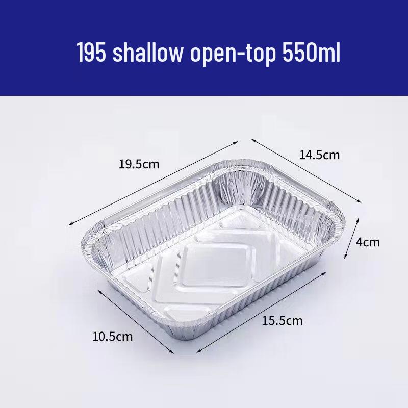 Kashi Cong Rectangular Foil Containers with Lids