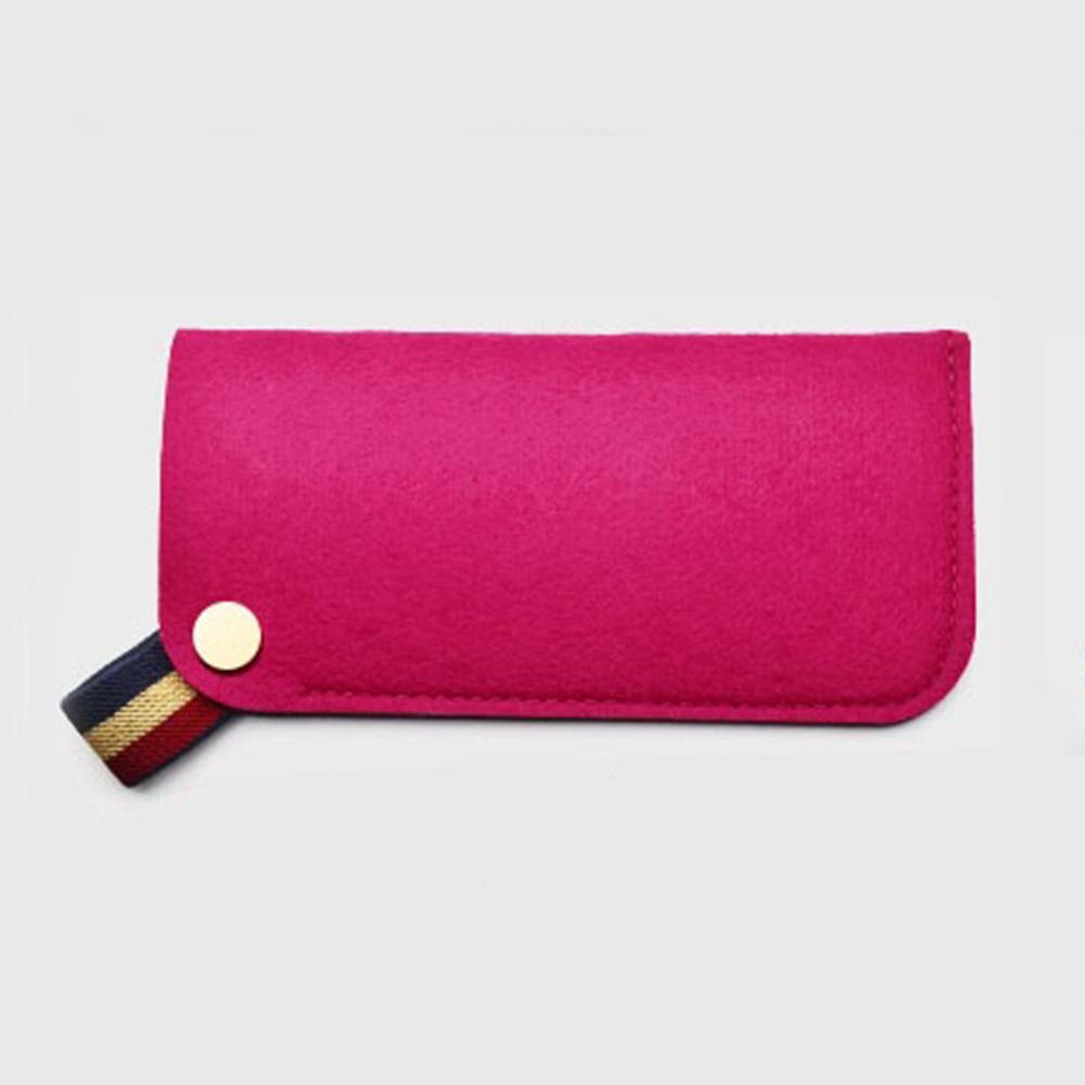High-Quality Minimalist Felt Eyeglass Bag Portable Ultra-Light Sunglass Case for Men and Women 5 Colors Eyeglass Protective Case
