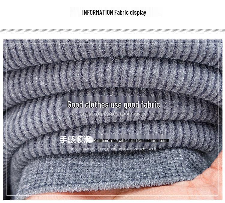 Men’s Winter Mink Velvet Thick Knit Sweater - Round Neck Luxury Casual Pullover