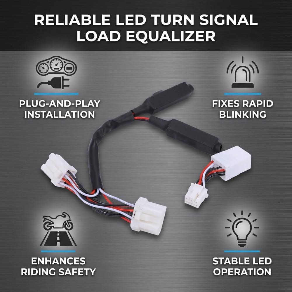 ABS LED Load Resistor Hyper Flashing Fix Blinker Flasher Relay for Elecra Glide 1997-2012