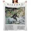 Minimalist Cryptids: Bigfoot Throw Blanket for babies Picnic bed plaid Plush Blankets