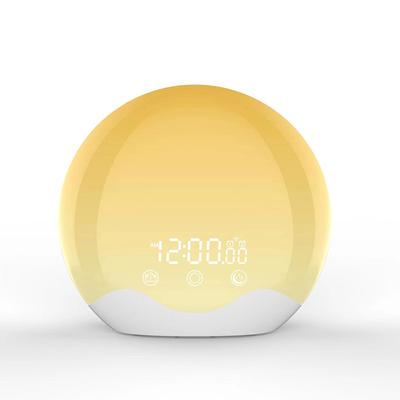 Sunrise Alarm Clock with Awakening Light Digital Sleep Sound Night Light Desk Clock Sleep Aid Device Color Changing Perfect Gift
