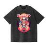 Sailor Moon Vintage Wash Japanese Design T-Shirt High-quality Streetwear Is Suitable for Both Men and Women