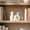 Couple Embracing Sculpture Abstract Family Sculpture Sculpture of A Family of Three  Bedroom Decor