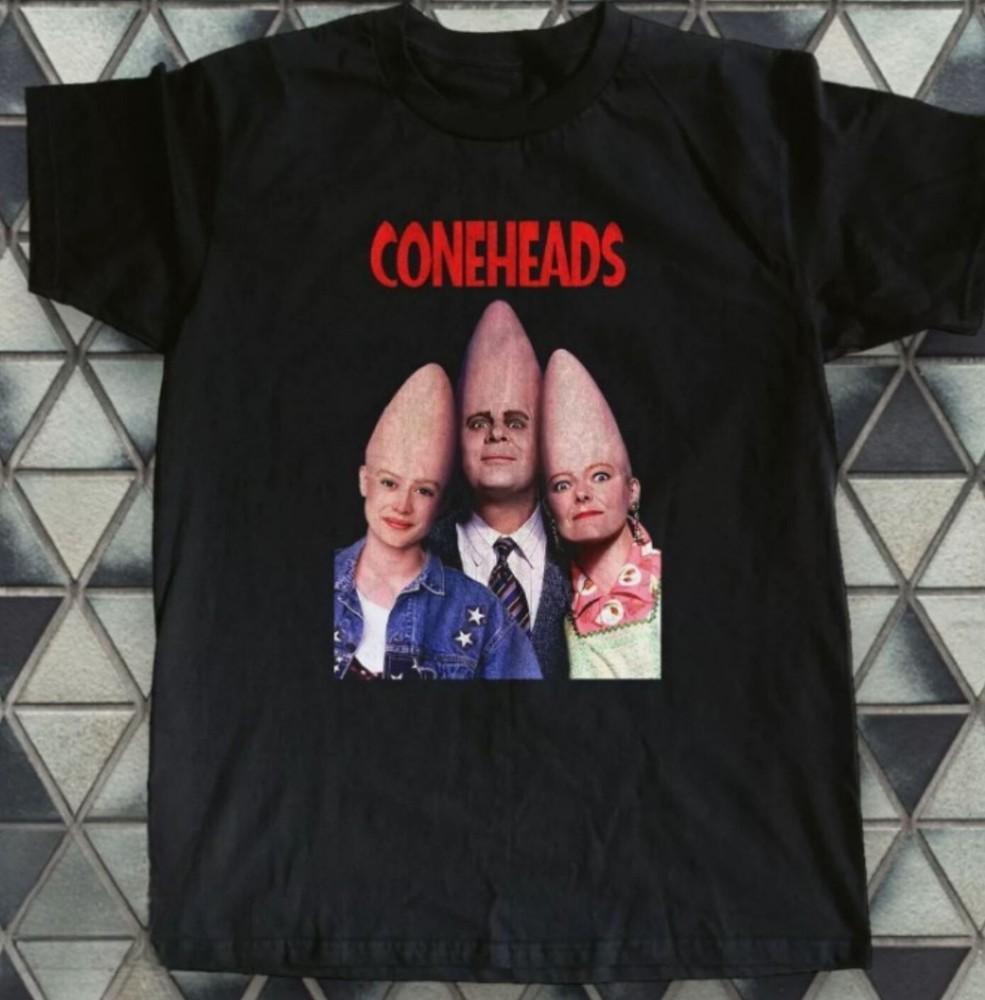 

1993 Coneheads Movie Promo Black T-Shirt, Size S-5XL Unisex T-Shirt L