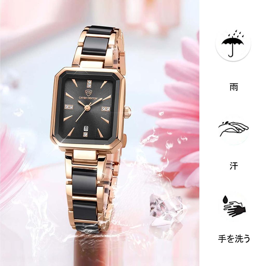 RORIOS Women's Quartz Watch, Stylish, Simple, Cute, Casual, Perfect for Christmas, Commuting, School, or Birthdays, Black