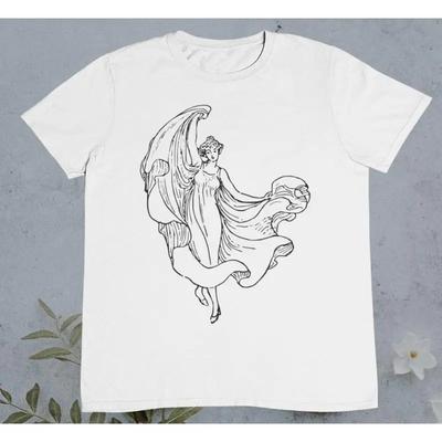 Vintage Woman With Her Dancing Dress T Shirt 100 Premium Cotton