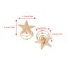 Girl High Ponytail Hair Clip Five-Pointed Star Hairpin Spiral Hairpin Embellished Mini Small Size Hair Clip Hair Accessories