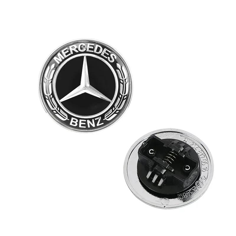 1 szt. Płaskie Emblemat Maski Samochodowej 3D Przedni Znak ABS Logo Dla Mercedes Benz AMG W212 W213 W205 W177 W247 W176 CLS CLA CLK CLG GLS X253