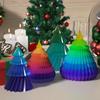 Soft Christmas Tree Candle Mold Diagonal Striped Soap Mould Creative   Plaster