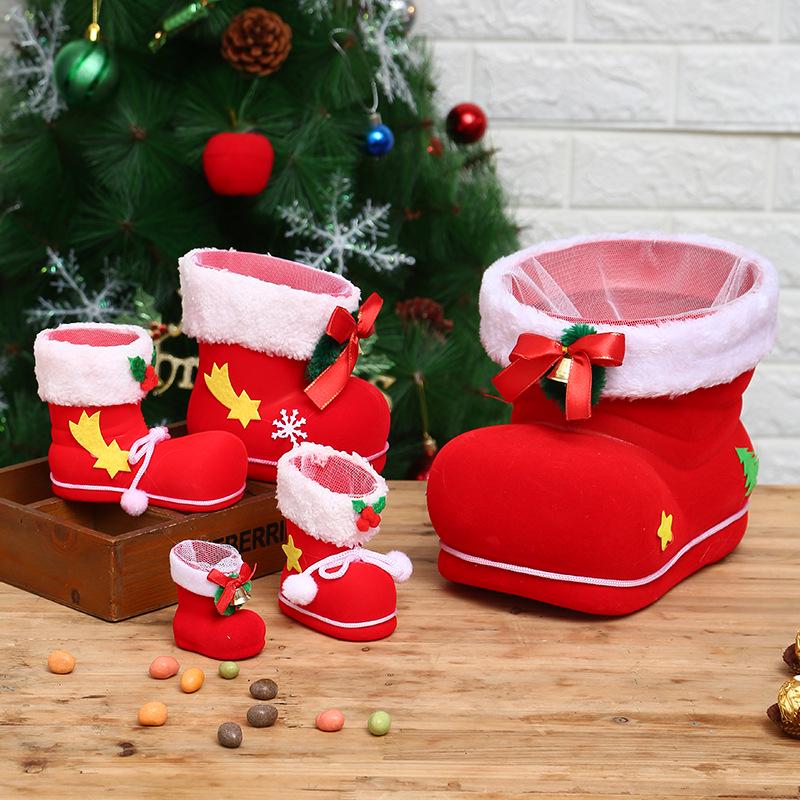 Creative Christmas Stocking Candy Boot Gift Bag - Small Ornament & Decoration