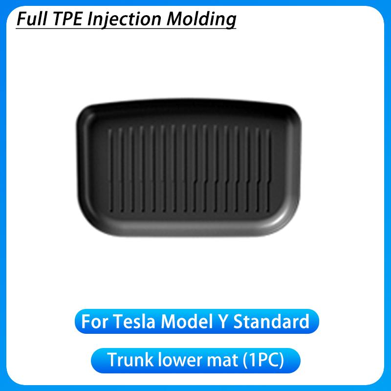 For Tesla Model Y Standard 2025+ TPE Floor Mats Waterproof Luggage Mat Wear-resistant Foot Pads Model Y Trunk Mats Accessories