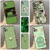 Green Aesthetic Phone Case For iPhone 16 15 14 13 12 11 17 Pro Max 13 Mini 16 Plus 16e 17 Air Bumper Cover