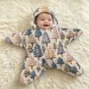 Baby wikkeldeken met print - Flanel - Schrikwikkel voor Kerstmis, Baby slaapzak voor pasgeborenen en uitstapjes