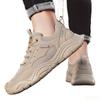 Fashion 2025 Breathable Mesh Shoes Trendy Beige Black Casual Sneakers Men Comfortable Fashion Sneakers for Everyday Wear Zapatos Homme