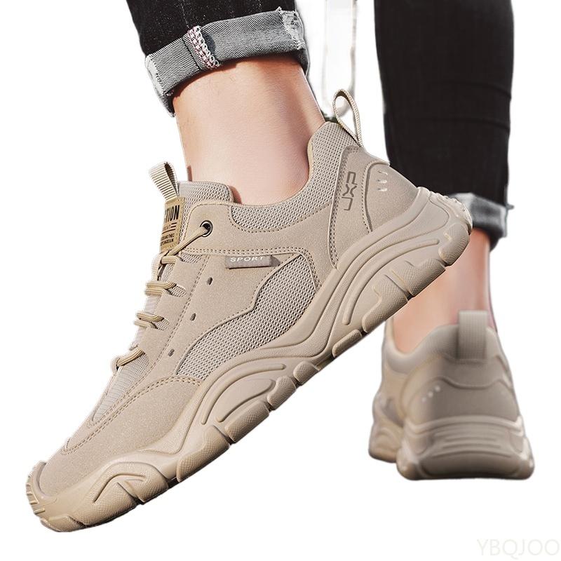 Fashion 2025 Breathable Mesh Shoes Trendy Beige Black Casual Sneakers Men Comfortable Fashion Sneakers for Everyday Wear Zapatos Homme
