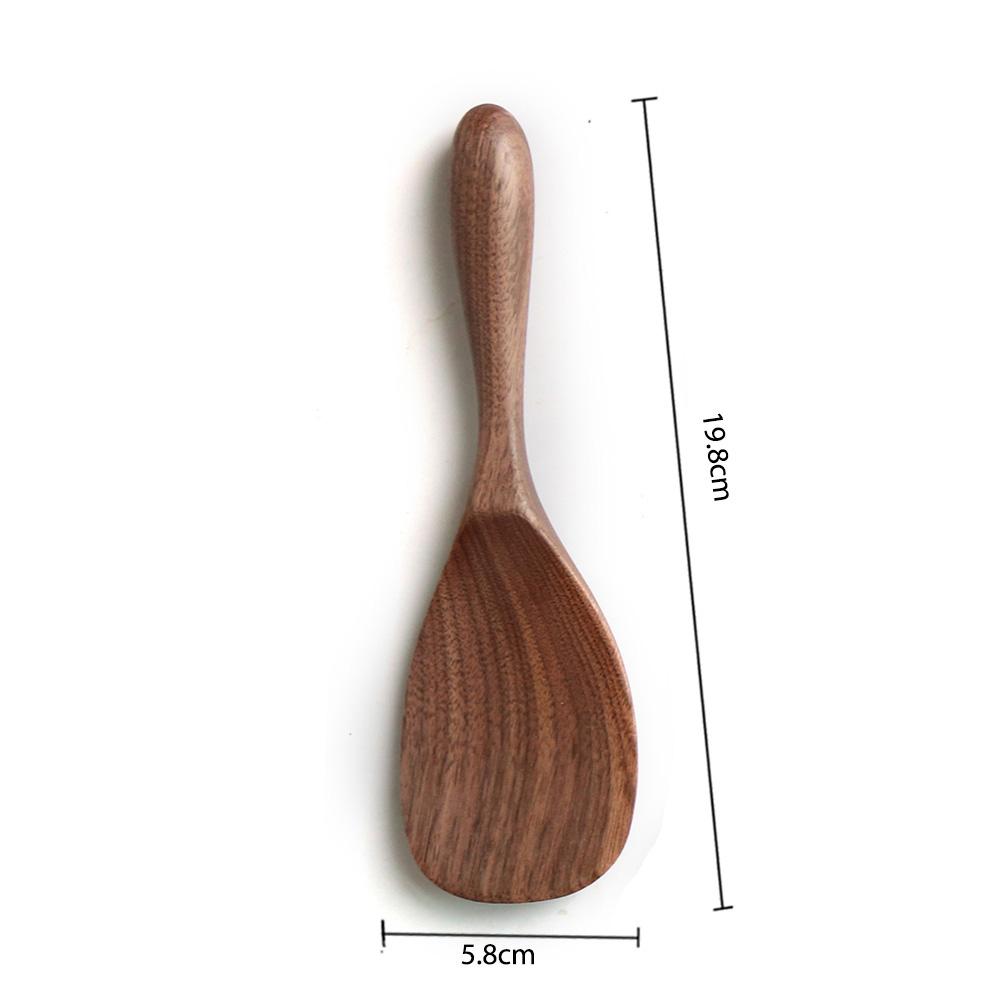 Black Walnut Wooden Spoon Tableware Honey Coffee Soup Spoon