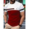 3D Printed T-shirt Casual Oversized Round Neck T-shirt