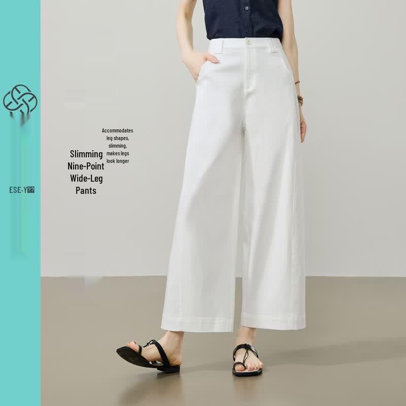 ESE-Y Women s Lyocell Cotton Wide-Leg Casual Pants 28