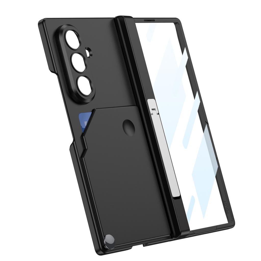 Suitable for Samsung Z Fold7 Mobile Phone Case Magnetic Suction Hinge Center Shaft Shell Membrane Side Bracket Fold7 Card Bag Protection Case