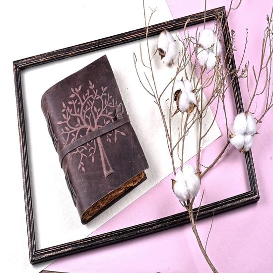 Tree of Life Journal Handmade Leather Diary Deckle Edge Paper Notebook Premium Diary