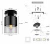 MODERN CEILING LAMP ELEGANT GLASS LAMP