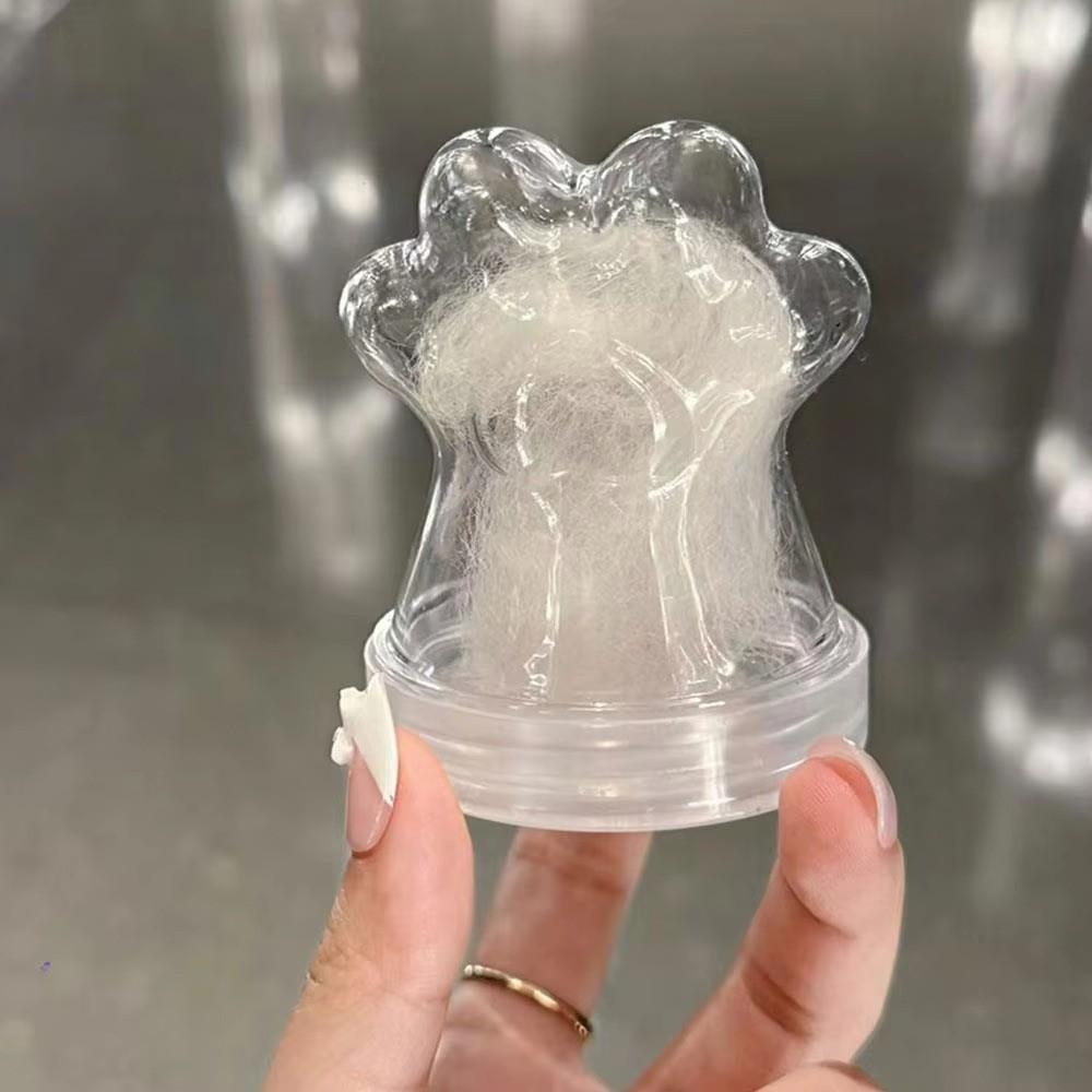 2PCS Transparent Pet Fur Keepsake Bottle Dust-proof Airtight Pet Hair Storage Jar Kawaii Design Plastic Pet Hair Organizer