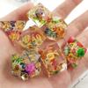 D&D DND Dice Set Dungeons and Dragons Gift RPG MTG D20 Polyhedron Resin Dice Handmade with Sharp Edges Role-Playing Board Game Digital Teaching