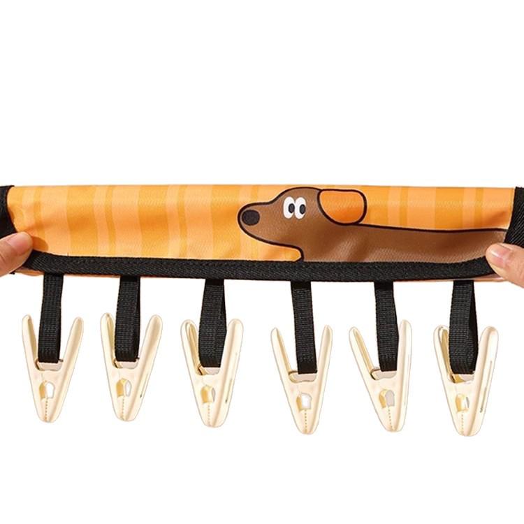 Travel Portable Folding Hanger with Clips for Dorms and Trips