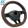 DERMAY D-Form Mikrofaserleder Auto Lenkradbezug Vier Jahreszeiten Lenkradnaben für VW GOLF 7 2015 POLO JETTA