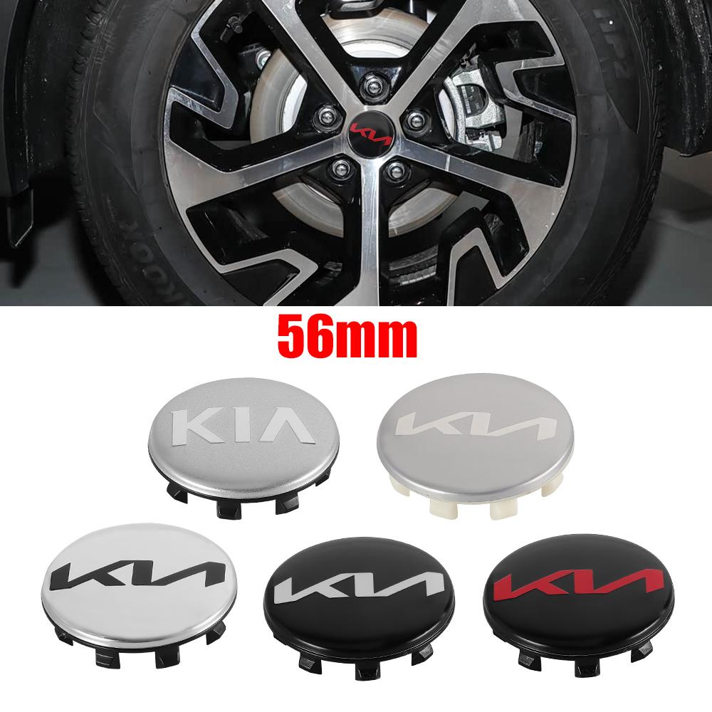AANB1 4pcs 56mm Car Wheel Center Hub Caps Auto Accessories For KIA K3 K5 Rio Sportage Ceed 3 4 K6 Picanto Optima Sorento Sorento KX1