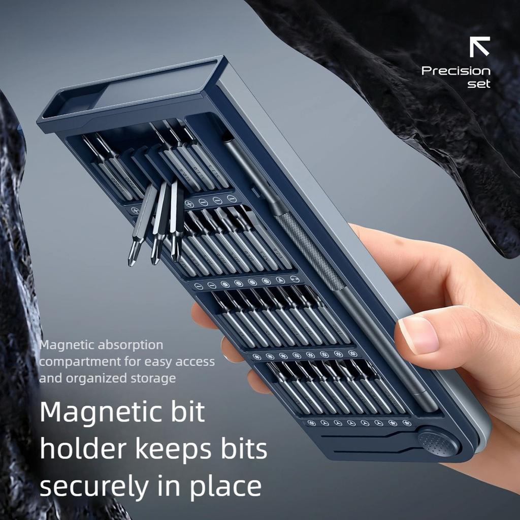 Portable Multifunction Tool Kit for Laptop Phone Repair Dust Cleaning and Camera Servicing Using Precise Screwdrivers