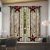 Sheer Star Pattern Semi Curtains Polyester Woven Drapes All Season Bedroom Decor Curtain Set Of 2 Modern Made With Rod Pocket Washable Master Ready