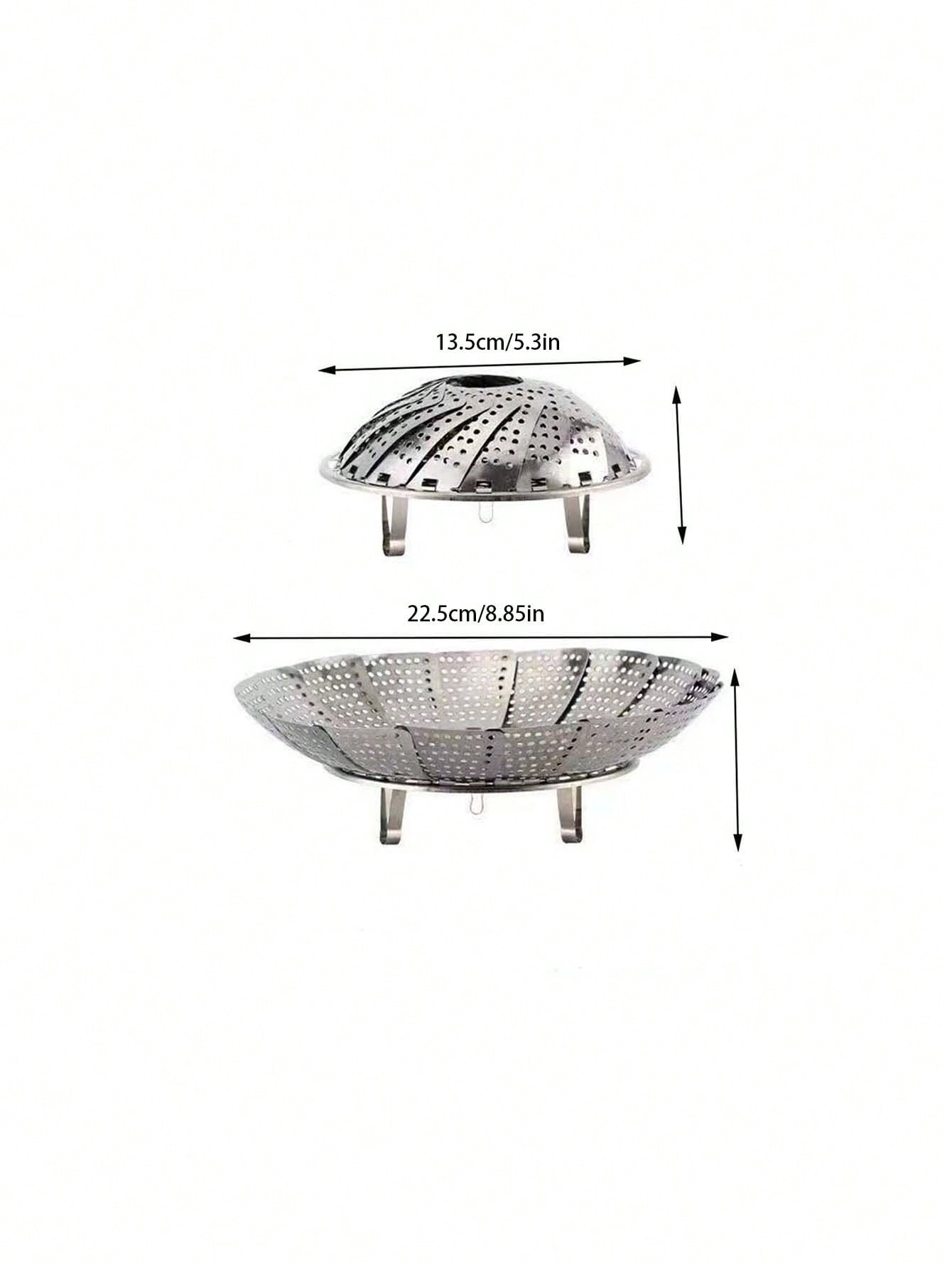 

Регулируемая пароварка из нержавеющей стали - 3-размерная складная многофункциональная пароварка для булочек, дим-самов и фруктов (Сейф для посудомоечной машины)